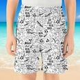 thumbnail image 4 of Shadoumai Swim Trunks Kids Boys Cute Print High Stretch Sport Short Swimsuit Fashion Kids Bathing Suits Toddler Boy Swimsuit Swimwear Little Boys Bathing Suit Beach Vacation Swimsuit, 4 of 4