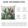 thumbnail image 5 of GOSMITH  Cactus Pillow Cover, Succulent Pillowcase, Succulent Pillow, Succulent Throw Pillow Case,Succulent  Decorative Throw Pillow Case Cushion Cover Square, 5 of 5