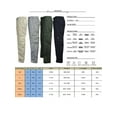 thumbnail image 6 of Douhoow Men Cargo Pants Solid Multi Pockets Straight Leg Loose Pants Elastic Waist Trousers, 6 of 7