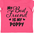 thumbnail image 4 of Inktastic My Best Friend is My Poppy with Hearts Boys or Girls Toddler T-Shirt, 4 of 5