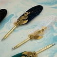 thumbnail image 4 of Vintage Calligraphy Dip Pen Set Wood Dip Pen Feather Dip Pen Set Gift for Kids, 4 of 19