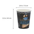 thumbnail image 3 of Mobutofu Multi Color Paper Cups for Graduation Celebration Tableware 11.8X3.0X3.0in, 3 of 4