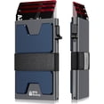 thumbnail image 2 of Slim  Card Holder Wallet for Men, Durable Expandable Backplate,  Blocking Minimalist  Pop Up Wallet,  12+ Cards, 2 of 7