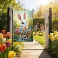 thumbnail image 4 of SLYNSHome Happy Easter Garden Flag for Outdoor, Floral Rabbit Bunny Banner Yard Outdoor Decoration, 4 of 7