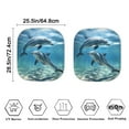 thumbnail image 3 of Yuyamidu Dolphin Car Windshield Sun Shade Non-Slip Car Sun Shade Windshield Cute Car Front Window Sunshade for SUV Van Truck 2-Piece Automobile Accessories for Car Sunshade, 3 of 5