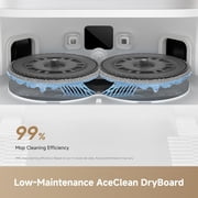 DREAME L60 Ultra FE Robot Vacuum and Mop with 30000Pa Suction, Auto-Empty and 100℃ Self-Cleaning Mop, Obstacle Avoidance and 360° Navigation, Corner to Edge Deep Cleaning, TriCut Brush, White