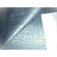 thumbnail image 4 of Silk Brocade fabric powder blue with metallic silver Jacquard 54" wide BRO930[1], 4 of 5