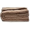 15lbs Weighted Cooling Blanket Queen Size - Breathable Temperature Regulating Blanket for Hot Sleepers, 80" x 60", Tan