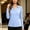 Blue, variant on OGLCCG Women's Long Sleeve Shirt V Neck Basic Workout Top Lightweight Athletic Running Gym Yoga Golf Tees,S-XXL