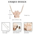 thumbnail image 2 of Pet Cremation Jewelry for Ashes Urn Necklace Paw Print Pet Keepsake Jewelry for Pet/Dog's/Cat's Ashes Pendant Memorial Gifts, 2 of 6