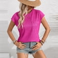 thumbnail image 4 of Fjuchai Women's Tops Short Sleeve T-Shirt Tees Round Neck Casual Loose Spring Summer Loose Female T-Shirts S-XXL, 4 of 9