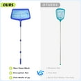 thumbnail image 6 of Swimming Pool Leaf Skimmer Net, Larger Capacity Pool Nets for Cleaning Finest Debris, Thickened Frame Pool Leaf Net Reinforced with Grid Structure, 6 of 7