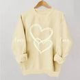 thumbnail image 2 of Erwazi Womens Valentines Hoodies Sweatshirts Crewneck Long Sleeve Cute Print Pullover Tops, 2 of 6