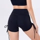 thumbnail image 3 of Pantalones Cortos Deportivos De Yoga Para Mujer Con Cordón Elástico Ajustable Para Pilates, Pantalones De Yoga, Fitness, Gimnasio, Ejercicio Elástico qarigey OD015881-02, 3 of 6