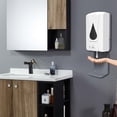 thumbnail image 3 of Dispensador de jabón automático 2 en 1 con sensor sin perforar, dispensador de desinfectante de 1200 ml, bomba de loción de jabón para montaje en pared para hospitales de cocina Adepaton 2034568, 3 of 9