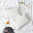 thumbnail image 1 of 2 fundas de almohada de bola de color sólido - blanco puro 30*50 Adepaton LRWJ223-18, 1 of 7