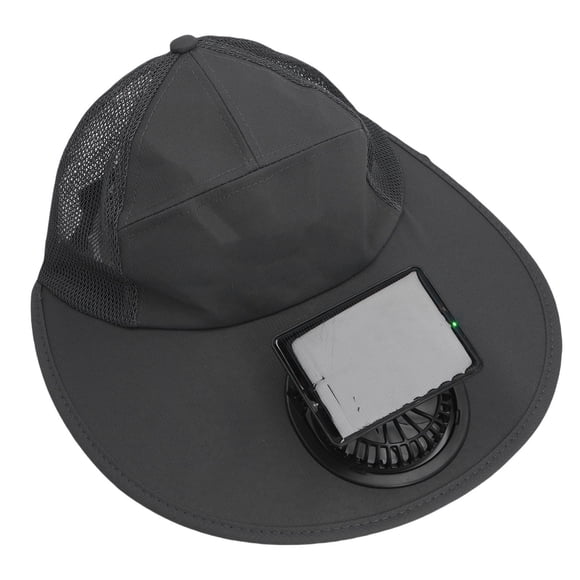 Sombrero De Ventilador Solar, Solor Y Carga USB, Cómodo Sombrero De Ventilador De Playa, Control AI Vioce Para Acampar