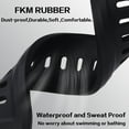 thumbnail image 5 of FKM Rubber Bands for Apple Watch, Silicone Band Straps Compatible with Apple Watch Series Ultra2/Ultra/9/8/SE2/7/6/SE/5/4/3/2/1,Silicone Wristband Compatible with Apple Watch 42/44/45/49mm, 5 of 7