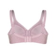 thumbnail image 5 of Deyllo Women's Wireless Bras Plus Size Non Padded Full Coverage Minimizer Bra, Light Purple 48C, 5 of 8