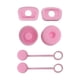 thumbnail image 3 of Tapa para pajita de vaso, tapón antiderrames, sellador portátil, reutilizable, tapa para pajita Rosa, 3 of 8