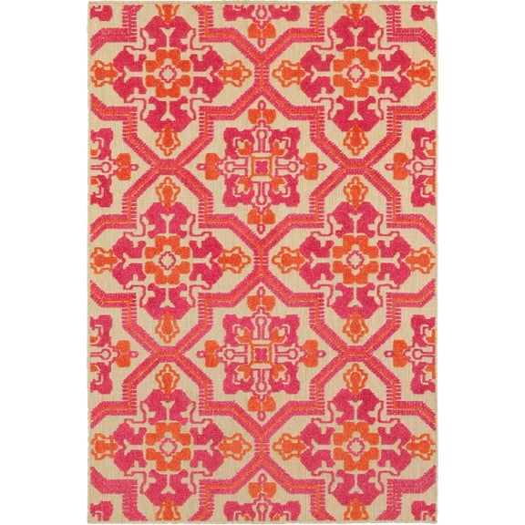 Moretti Loyalty Area Rug 2541V Outdoor Sand Corners Curves