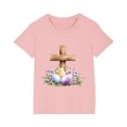 thumbnail image 3 of Aloohaidyvio Easter Shirt for Girls Heirloom Easter Shirt for Girls, Lace Collar Cross Cotton Top - Timeless Holiday Style 9 Years, 3 of 4