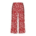 thumbnail image 3 of Conjuntos Cortos para Mujeres Impresión Floral de Verano Casual Manga Corta Cuello Redondo Y Pantalones Recortados Conjunto de Poliéster, Traje de Verano Casual, 3 of 7