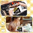 thumbnail image 4 of Bolsa de maquillaje Cosblank Cheer Teams de lona, 20 unidades, negro y dorado, 4 of 6