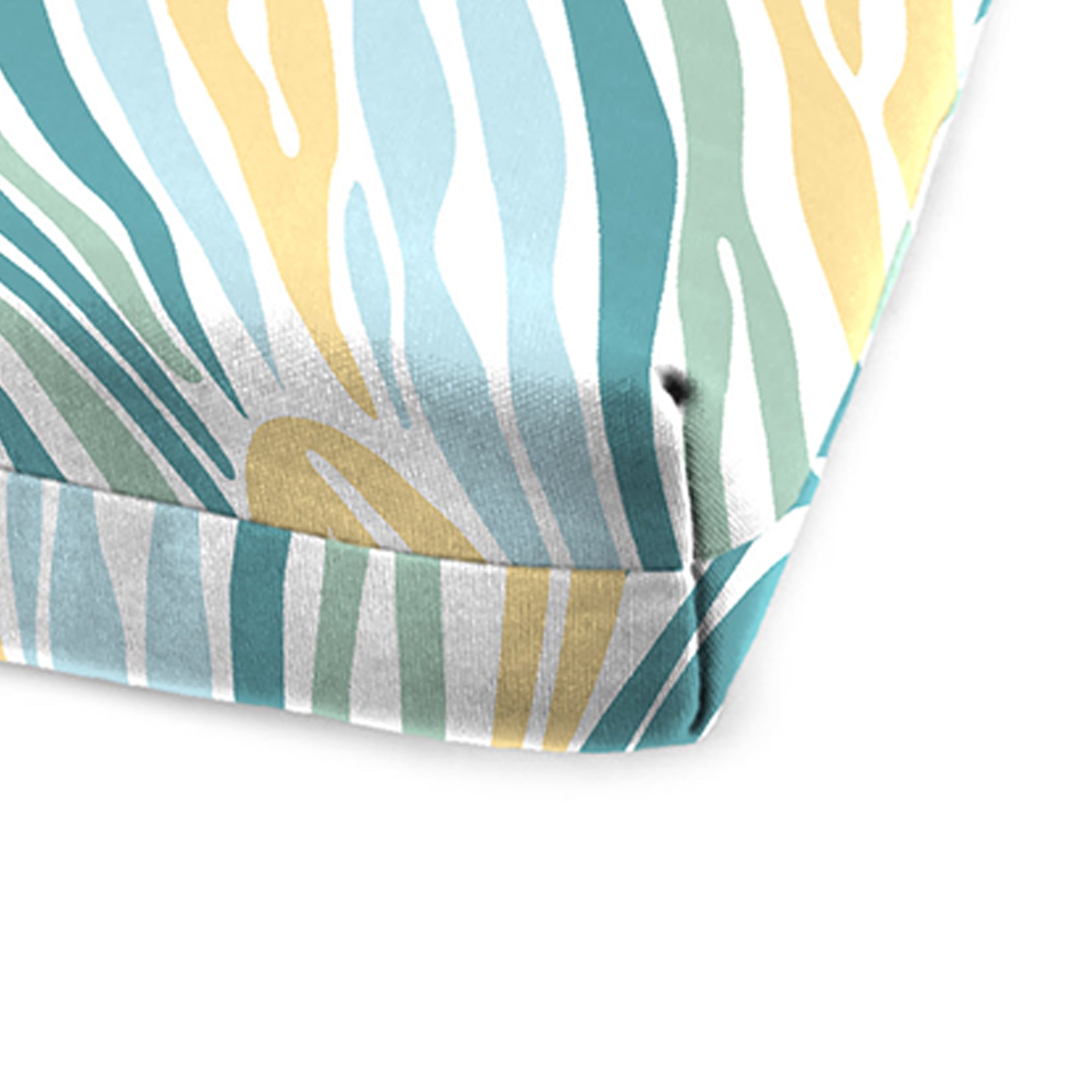 Jordan Manufacturing 72" x 21" Lilo Tapioca Multicolor Abstract Rectangular Outdoor Chaise Lounge Cushion with Ties and Hanger Loop