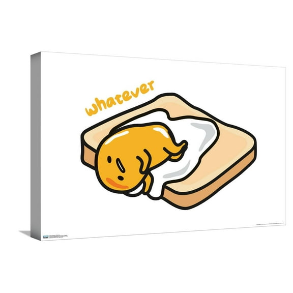 Gudetama - Whatever Canvas Wall Poster, 14.725" x 22.375"