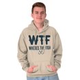thumbnail image 4 of WTF Where's the Fish Fisherman Funny Hoodie Hooded Sweatshirt Men Brisco Brands L, 4 of 5