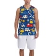 thumbnail image 4 of Easygdp Animals Rescue Team Men's Mesh Basketball Jersey Quick Drying Sleeveless Shirts Fitted Muscle Tank Tops Sport Round Neck T-Shirt - Medium, 4 of 9