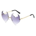 thumbnail image 3 of Gafas de sol sin marco con forma de moda para fiestas, bailes, discotecas, gafas de sol irregulares, 3 of 5