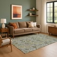 thumbnail image 7 of Addison Rugs Mayfield Premium Machine Washable Transitional Floral Green Rectangle Rug, 8' x 10', 7 of 7