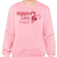 thumbnail image 2 of Candy Cane Cutie Sweatshirt Unisex Large Pink, 2 of 5
