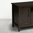 thumbnail image 5 of Simpli Home Warm Shaker 72 inch Wide Solid Wood TV Stand, Mocha Brown, 5 of 8