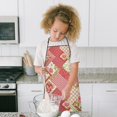 thumbnail image 4 of Pioneer Flower Floral Print Pattern Kids Aprons for Girls and Boys,Adjustable Neck Strap Toddler Aprons for Kids Cooking Baking, 4 of 7