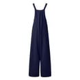 thumbnail image 5 of NordicNest Cotton Linen Overalls for Girls – Casual Mid Waist Denim Trousers with Suspenders, Breathable Spring Summer Pants Kids 4-15Y, 5 of 5