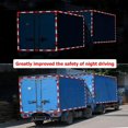 thumbnail image 2 of 20 PCS Reflective Safety Tape - Waterproof Red and White Reflector Conspicuity Sticker Strips for Trailers, Cars, Trucks, Warning Tape, PET Car Sticke, 2 of 5