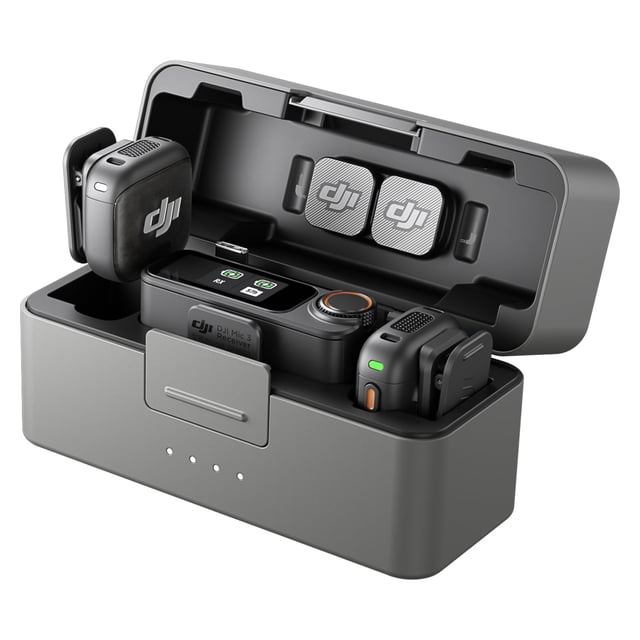 Micrófono inalámbrico DJI Mic 3 (2 TX + 1 RX) con estuche de carga