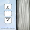 thumbnail image 6 of Flashforge ASA Filament 1.75mm, 1KG/2.2lbs UV Resistant ASA 3D Printer Filament with Satin Finish, Sparkle White, 6 of 6