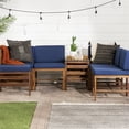 thumbnail image 3 of Sanibel Set Modulaire en 7 Pièces avec Pouf en Brun Foncé/bleu Marine, 3 of 3