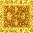 thumbnail image 1 of Ahgly Company Indoor Square Oriental Yellow Traditional Area Rugs, 7' Square, 1 of 4