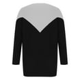 thumbnail image 5 of Herrnalise Women's Knitted Crop Tops Fashion Long Sleeves Round Neck Stripe Loose Tops Blouse Thread Knitted Sweater Pullover Jumper Sweaters, 5 of 6