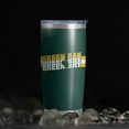 thumbnail image 5 of Green Bay Tumbler Cup - Green Bay Gifts for Men - 20 OZ Insulated Stainless Steel Coffee Travel Mug with Lid and Straw, 5 of 7