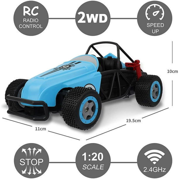 Voiture télécommandée pour enfants, voiture RC 1:20 haute vitesse  télécommandée Racing Toy Car Gifts, batterie rechargeable, convient aux  enfants âgés de 5 à 12 ans 