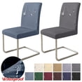 thumbnail image 2 of Funda de tela impermeable para SILLA, cubierta suave y elástica de licra, multicolor, para asiento de oficina, cocina y comedor, 2 of 4