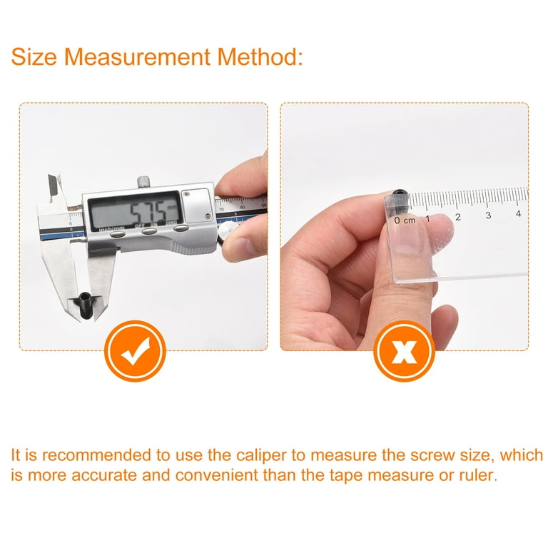 Uxcell Lot De 5 Boutons De Serrage Moletés M5 X 16 Mm