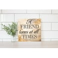 thumbnail image 2 of Friend Loves All Times Marbled Cream 12 x 12 Wood Wall Sign Plaque, 2 of 4