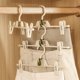 thumbnail image 5 of Ganchos de conexión para colgador de armario | Ganchos de plástico apilables que ahorran espacio para guardar ropa, verde blanco, paquete de 10, duraderos, fáciles de instalar, organizar armario,, 5 of 6